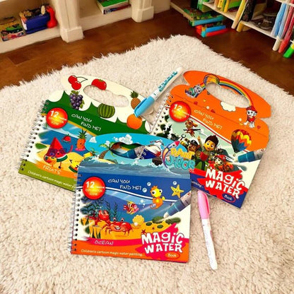 Reusable Water Magic Colouring Books - Kiddie Land