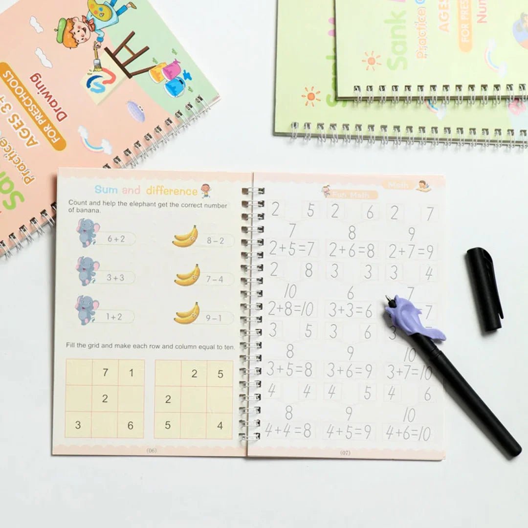 Sank Calligraphy Magic Book | Pack Of 4 Books - Kiddie Land