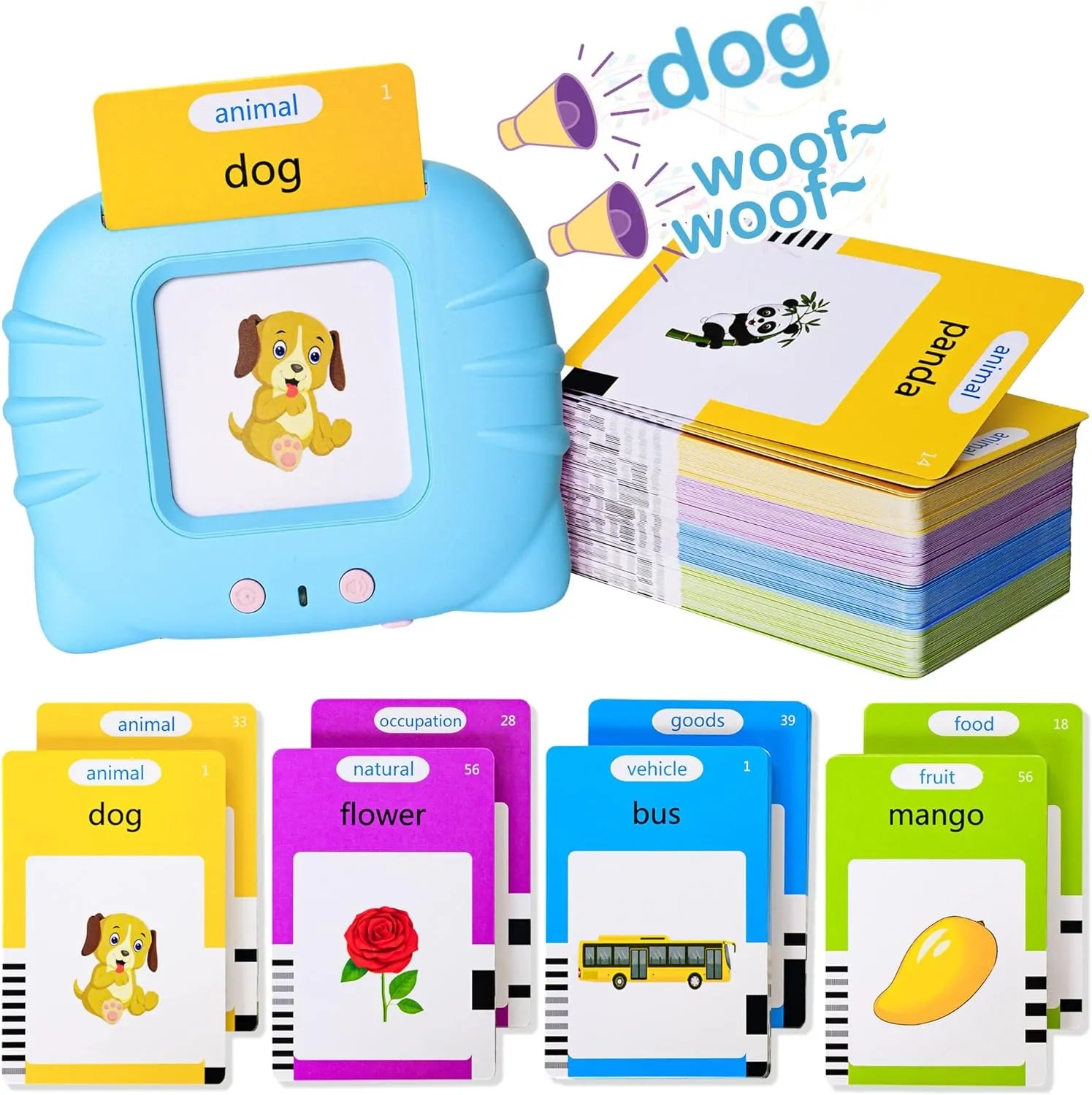 Talking Flash Card Educational Game Set for Preschool Kids - Kiddie Land