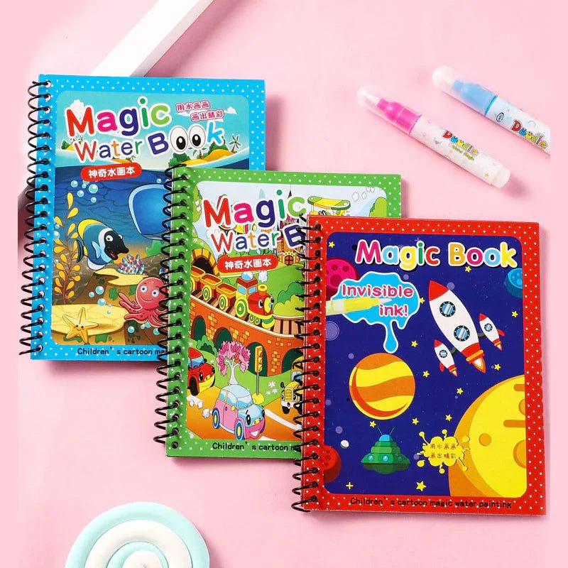 Two In One Kids Learning Deal (Sank Magic Book + Water Magic Book) - Kiddie Land