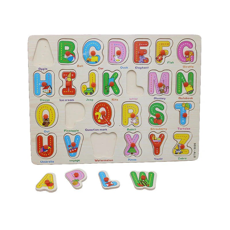 Wooden Alphabet Puzzle - Kiddie Land
