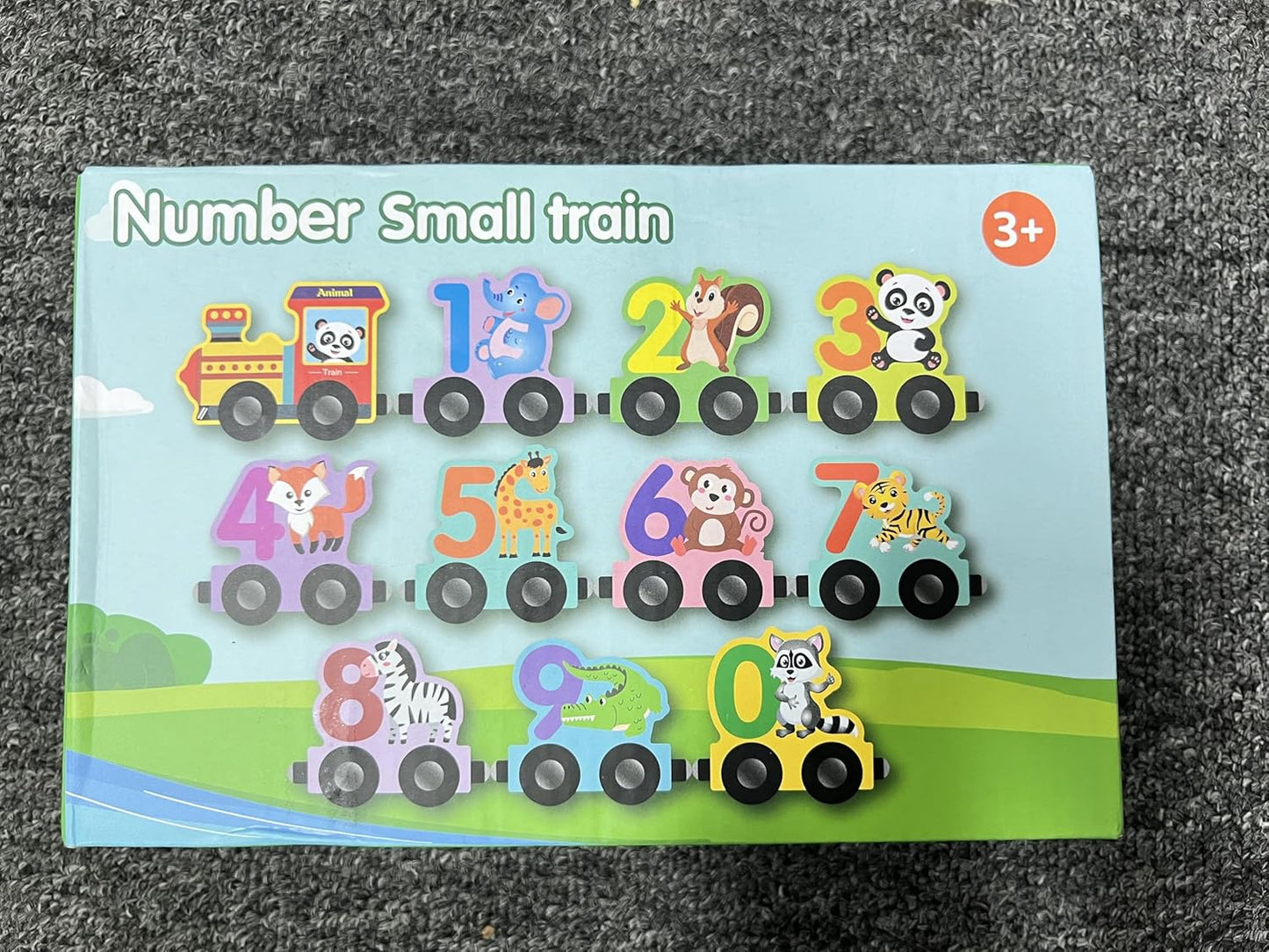 Wooden Magnetic Animal Number Train - Kiddie Land
