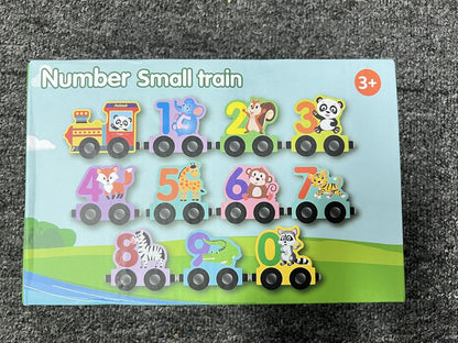 Wooden Magnetic Animal Number Train - Kiddie Land