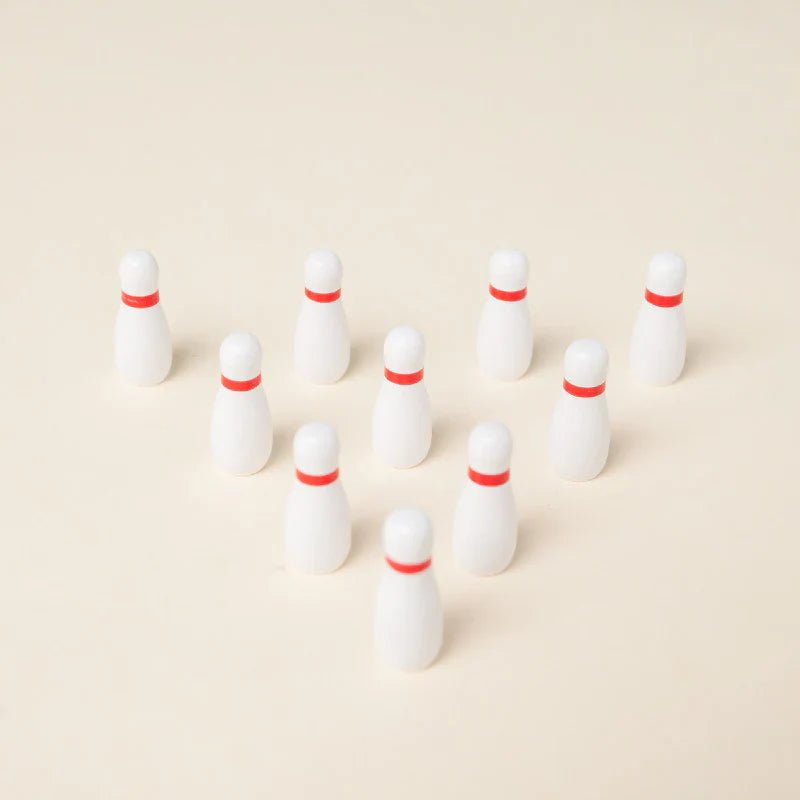 Wooden Mini Bowling Spil Game - Kiddie Land