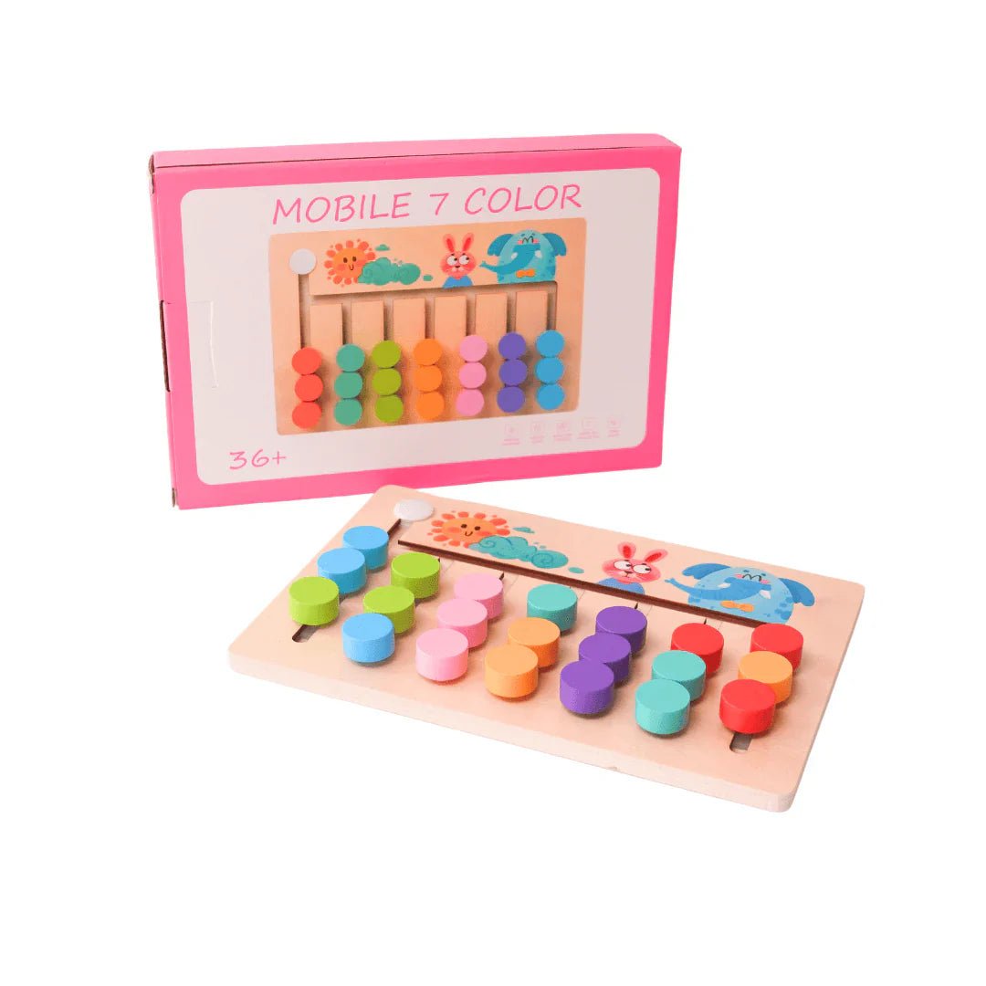 Wooden Mobile 7 Colour Match Toy - Kiddie Land