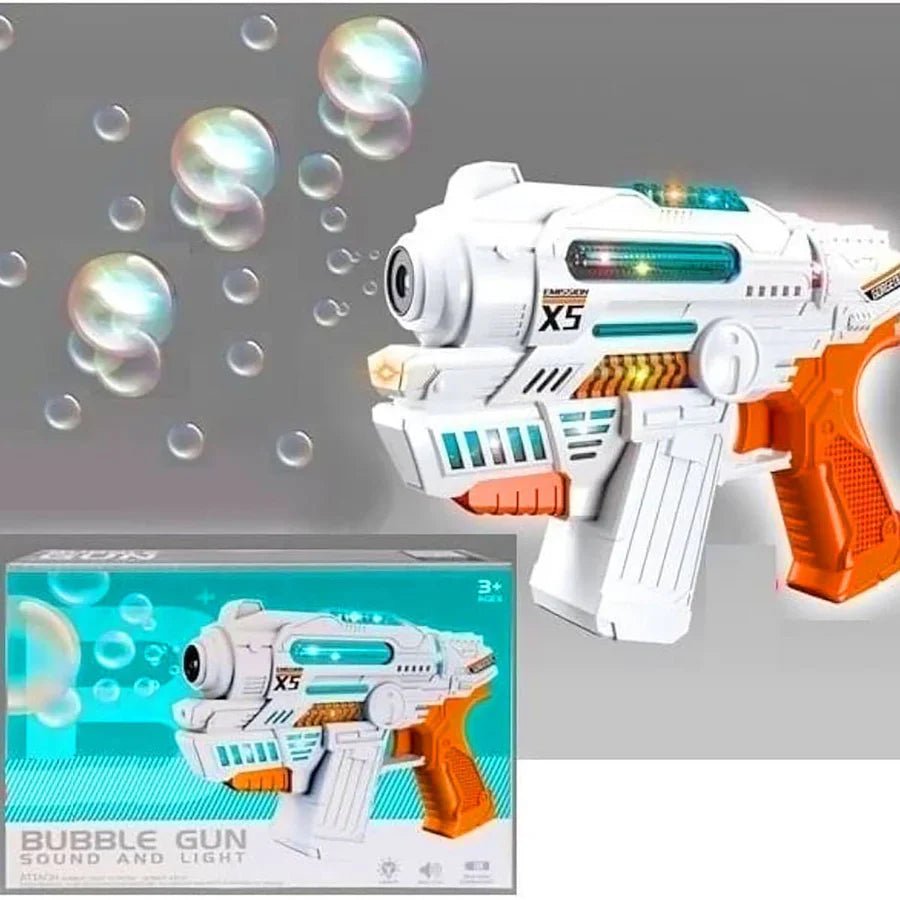 X5 Bubble Gun with Light and Sound for Kinds - Kiddie Land