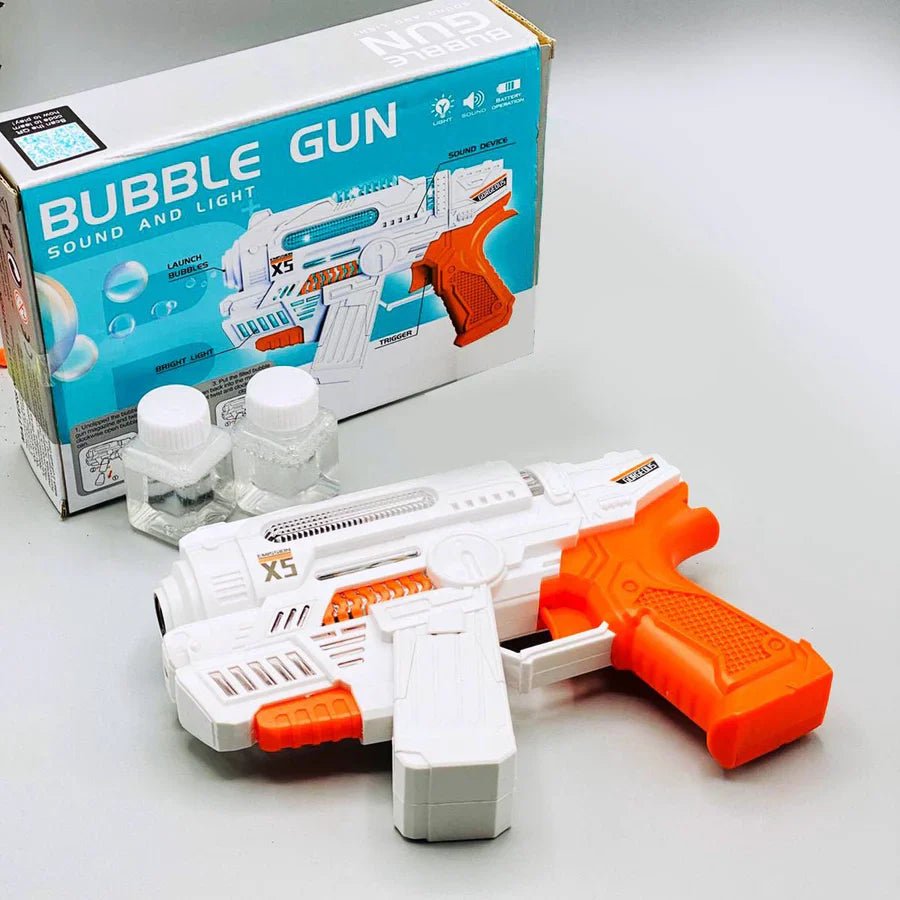 X5 Bubble Gun with Light and Sound for Kinds - Kiddie Land